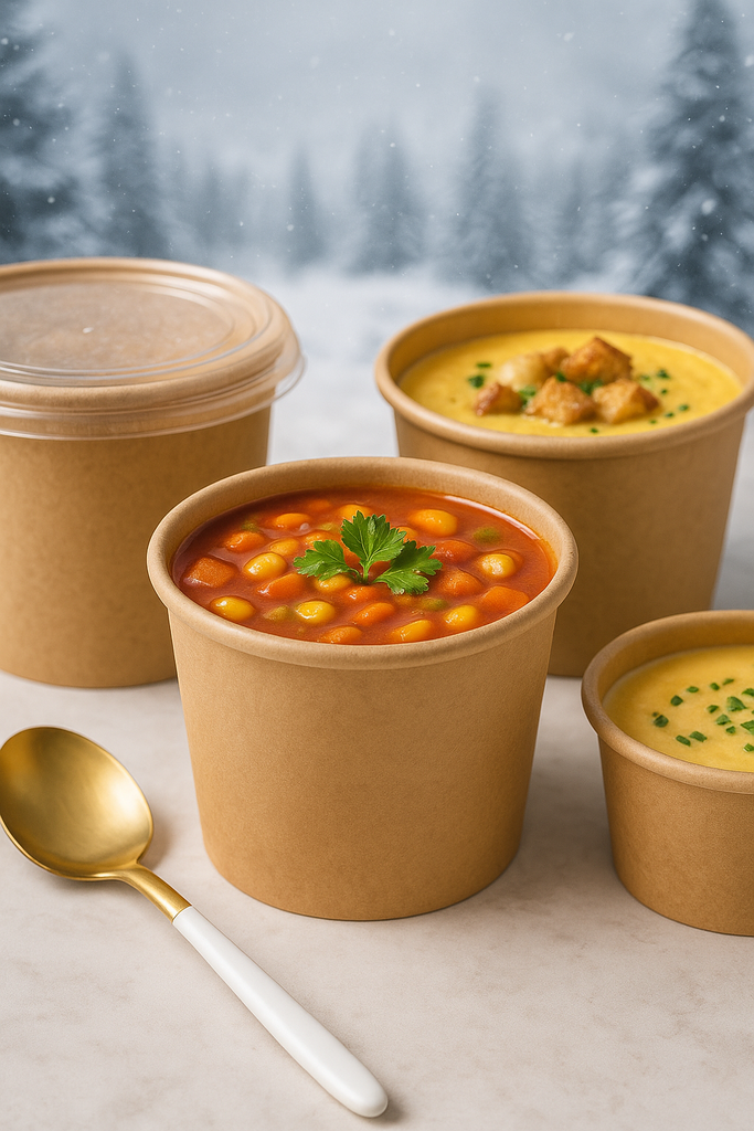 Warming Up Winter with Coppice QuickServe: Festive Kraft Soup Bowls for the Season Ahead