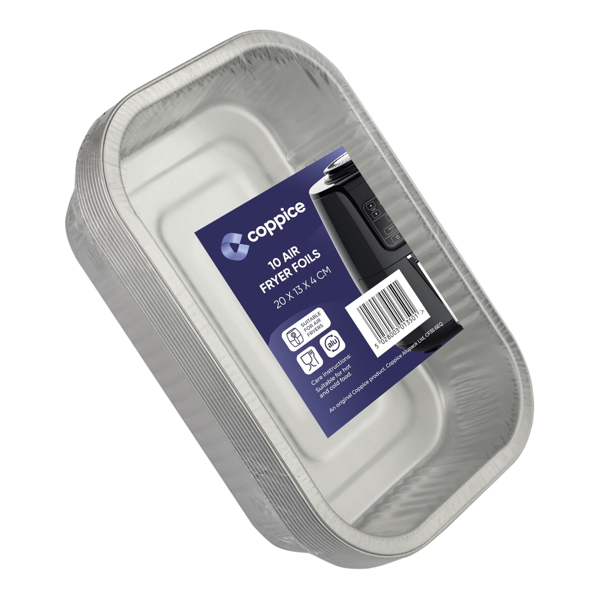 10 Pack Rectangular Aluminium Foil Trays R.15050 – Coppice