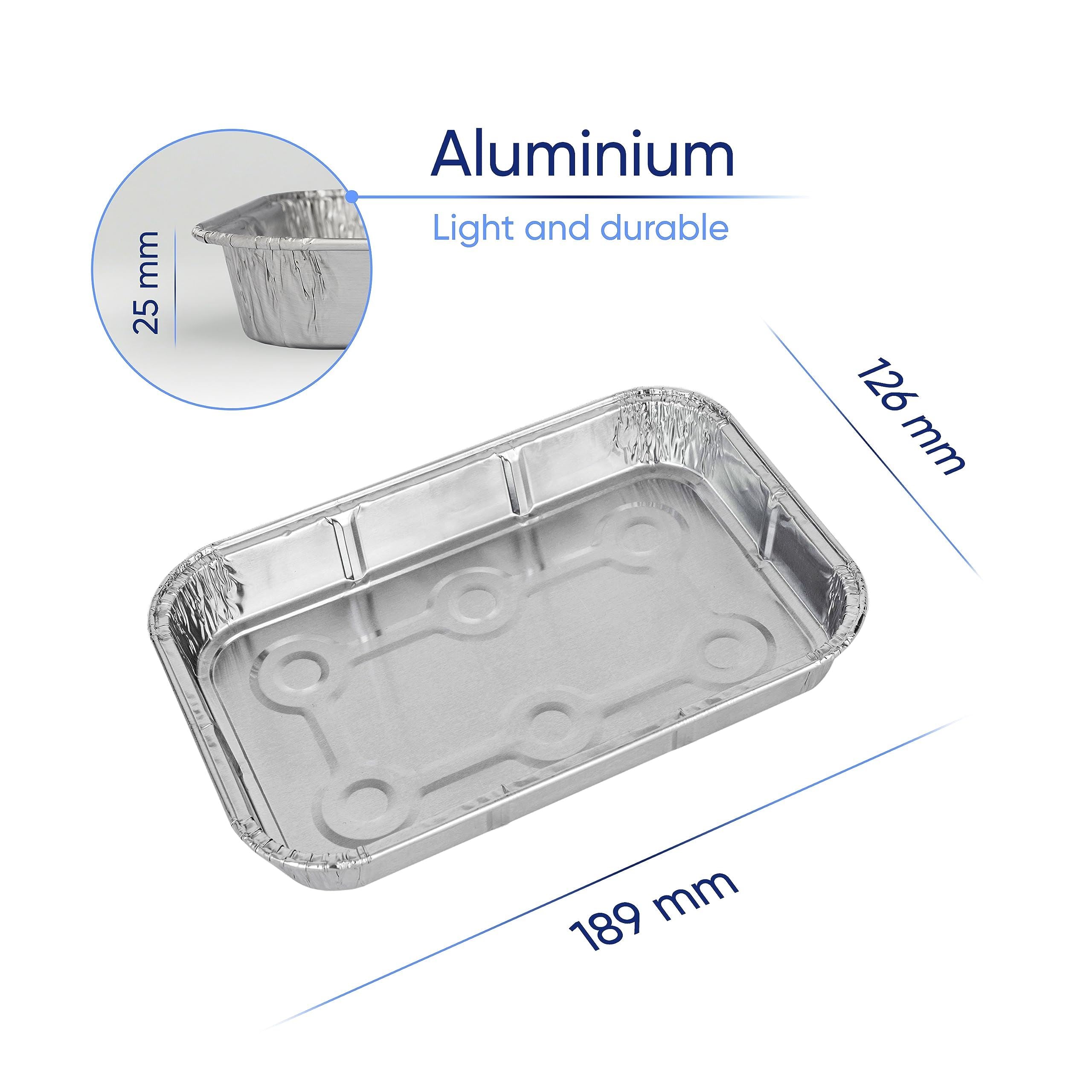 Mini Foil Examples 100 Pack Rectangular Aluminium Foil Trays R.15044 – Coppice